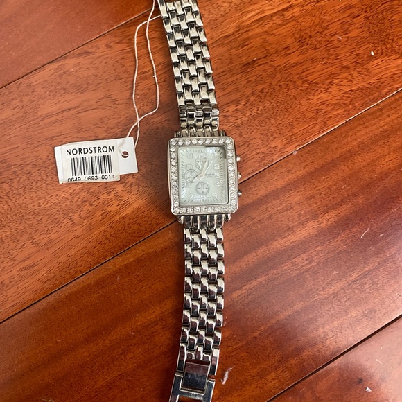Sophie Quartz Silver Watch with Rhinestones - Picture 3 of 5
